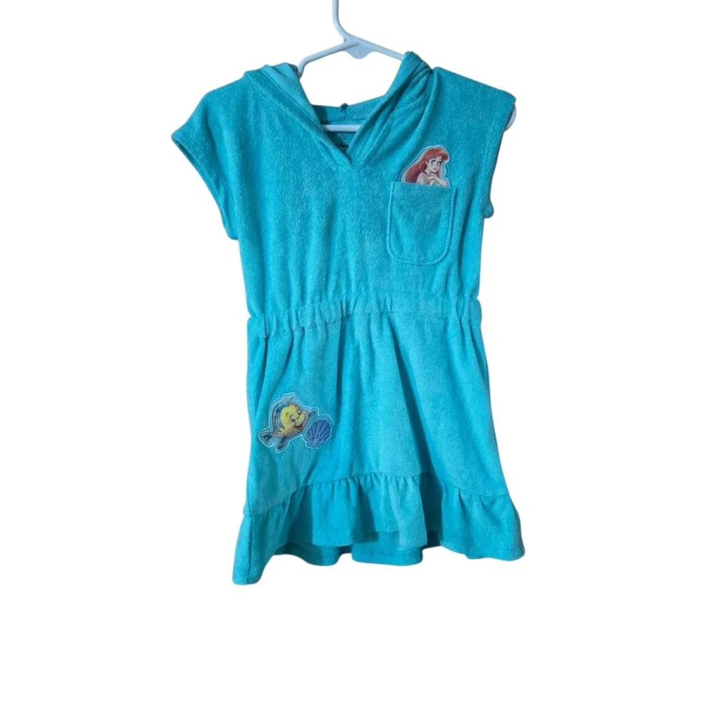 NWT Disney Princess Little Mermaid 3 Piece Swimsuit Set Sz 2T Tankini w/Cover Up